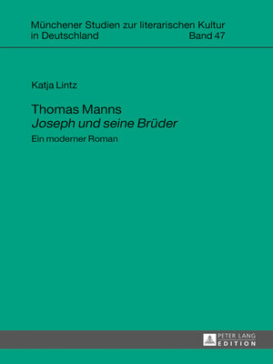 cover image of Thomas Manns «Joseph und seine Brüder»